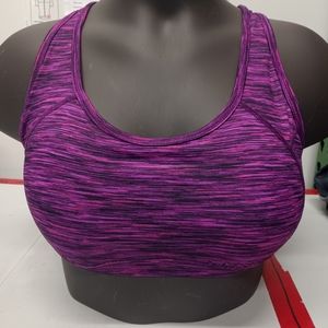 XERSION sports bra size Large pink purple